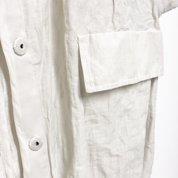 NWT EILEEN FISHER Bone Rumpled Organic Jacket - Picture 4 of 6